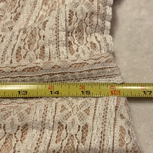 VINCE CAMUTO NWT Size M Ivory & Tan Boho Spirit Fashion Sleeveless Lace Dress - Picture 11 of 14